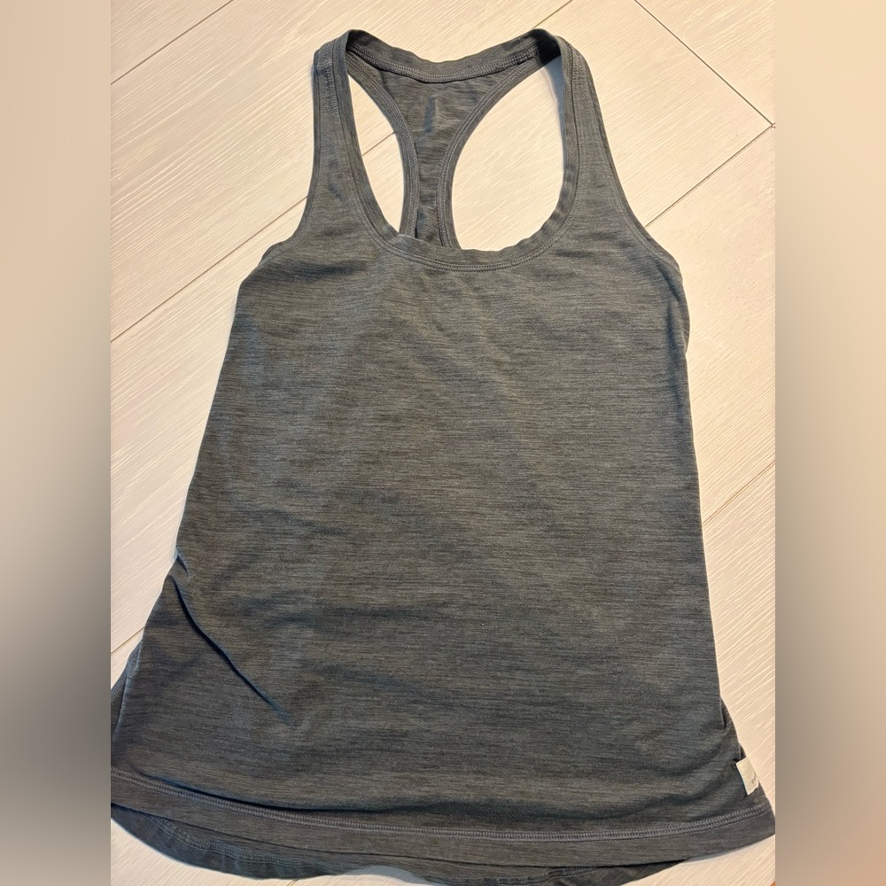 Vuori gray Athletic racer back tank
